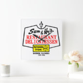 Sam & Hy's Delicatessen, Skokie, IL. (1955-1989) Vierkante Klok (Huis)