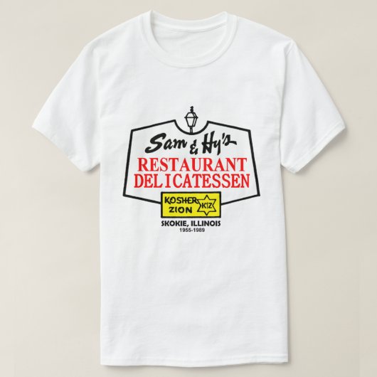 Sam & Hy's Restaurant Deli, Skokie, IL T-shirt (Design voorkant)