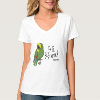 Sam, ik kan vrouwen's v-nek t-shirt stichten