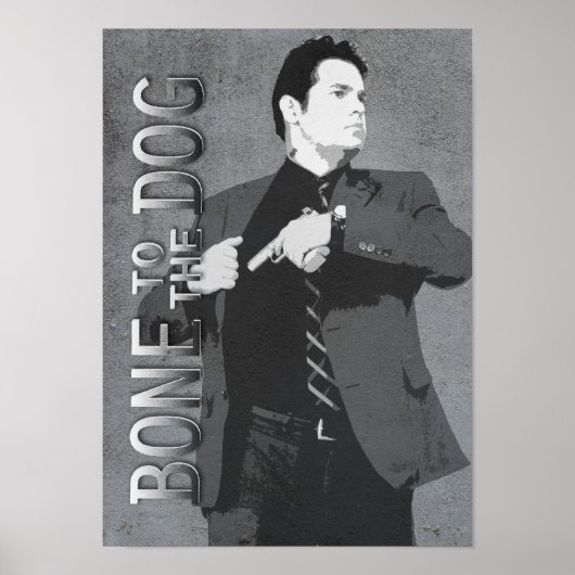 Sam in Action Bone aan het Poster van de Dog (Voorkant)