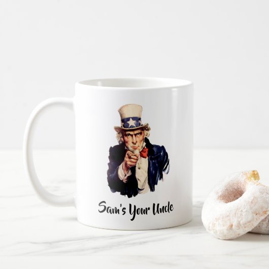 Sam is je oom koffiemok (Met donut)