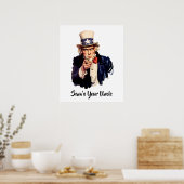 Sam is jouw oom poster (Keuken)