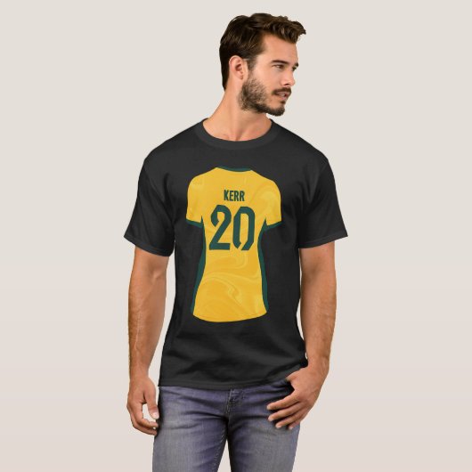 Sam Kerr Shirt Illustratie (Voorkant volledig)