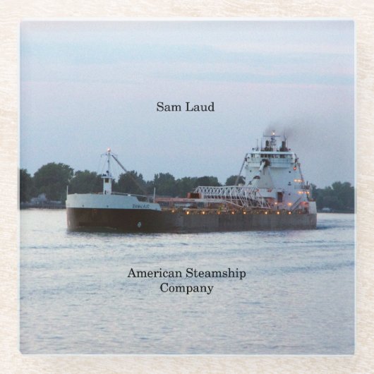 Sam Laud glass onderzetter Glazen Onderzetter (Voorkant)