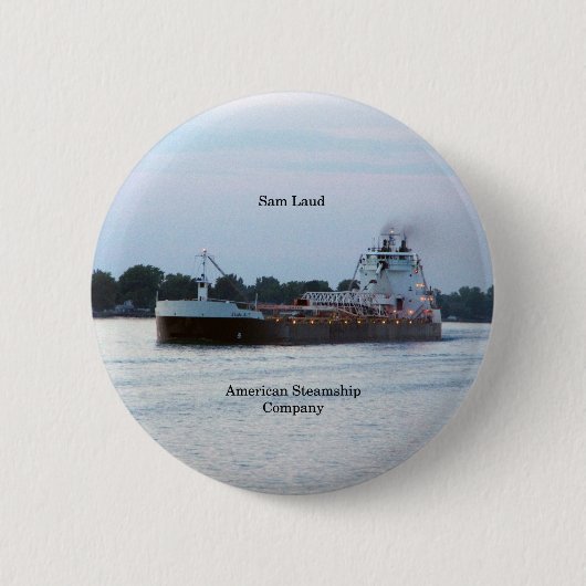 Sam Laud, knop Ronde Button 5,7 Cm (Voorkant)