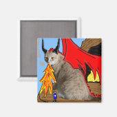 Sam Le Cat Dragon Magnet (Voorkant / Achterkant)