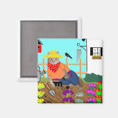 Sam Le Cat Gardening Magnet (Voorkant / Achterkant)