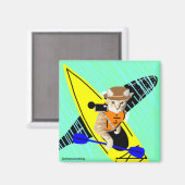 Sam Le Cat Kayak Selfie Magnet (Voorkant / Achterkant)