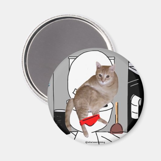 Sam Le Cat Privacy Please Magnet (Voorkant / Achterkant)