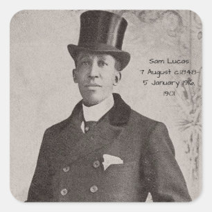 Sam Lucas, 1901 Vierkante Sticker