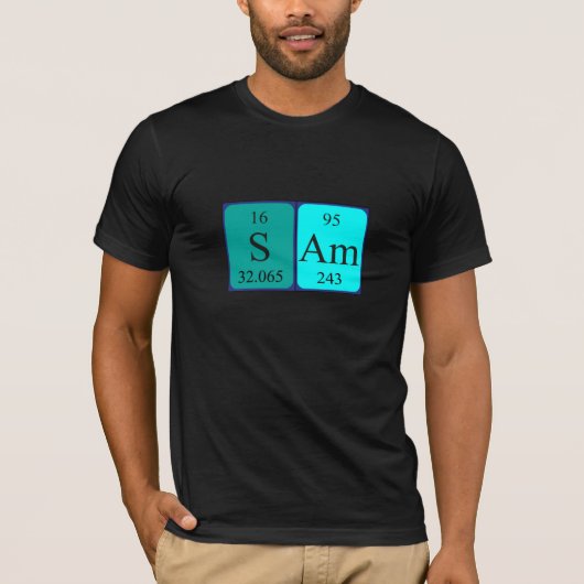 Sam periodiek lijstnaam shirt (Voorkant)