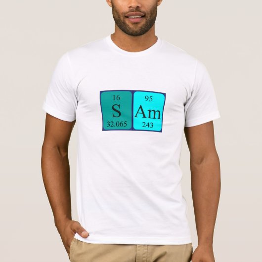 Sam periodiek lijstnaam shirt (Voorkant)