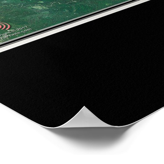 Sam Rayburn Lake Texas Satellite Poster Map (Hoek)