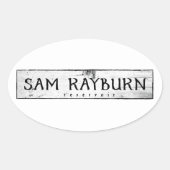 Sam Rayburn Reservoir Ovale Sticker (Voorkant)