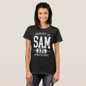 SAM Retro Atletiek Eigendomsafdeling T-shirt (Voorkant volledig)