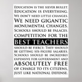 Sam Seaborn Education spreekt het Wing West Poster (Voorkant)