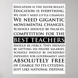 Sam Seaborn Education spreekt het Wing West Poster