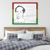 Sam Sharpe Jamaican Hero Canvas Afdruk (Insitu (Slaapkamer))