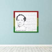 Sam Sharpe Jamaican Hero Canvas Afdruk (Insitu (Houten vloer))