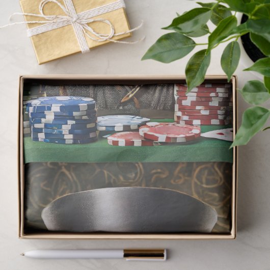 Sam Slick, Cocker Spaniel Poker spelen Tissuepapier (Geschenk)