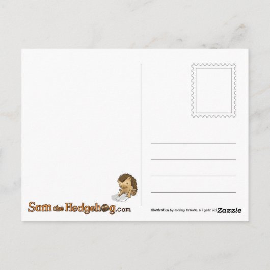 Sam the Hedgehog - Johnny's Postcard #5 Briefkaart (Achterkant)