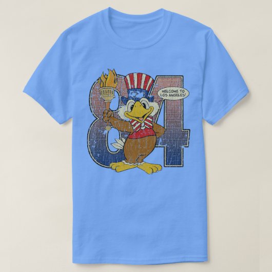 Sam The Los Angeles Eagle 1984 T-shirt (Design voorkant)