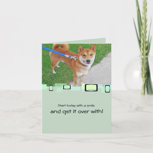 Sam The Smiling Shiba Inu Kaart (Voorkant)