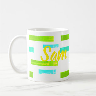 Sam Voeg Jouw naam Tropische koffie Mok Cup toe