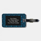 SAMA-Bagagelabel - Mozaïekartels Bagagelabel (Achterkant horizontaal)