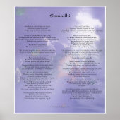 Samadhi-gedicht door Yogananda Poster (Voorkant)