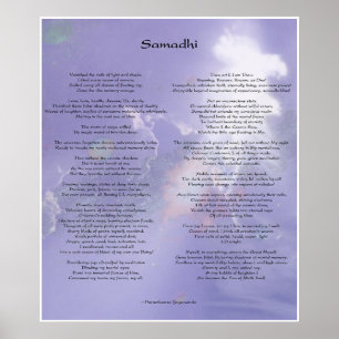 Samadhi-gedicht door Yogananda Poster