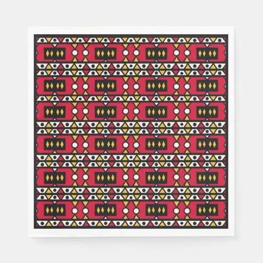 Samakaka (Afrikaanse, Angolese patroon) servetten (Voorkant)
