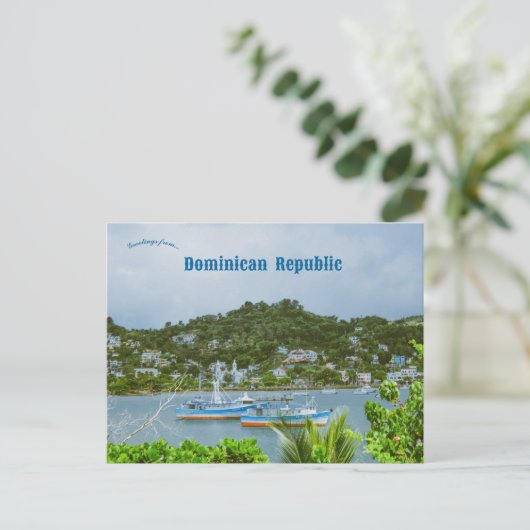 Samana Dominicaanse Republiek Briefkaart (Staand voorkant)
