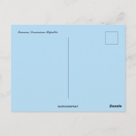 Samana Dominicaanse Republiek Briefkaart (Achterkant)