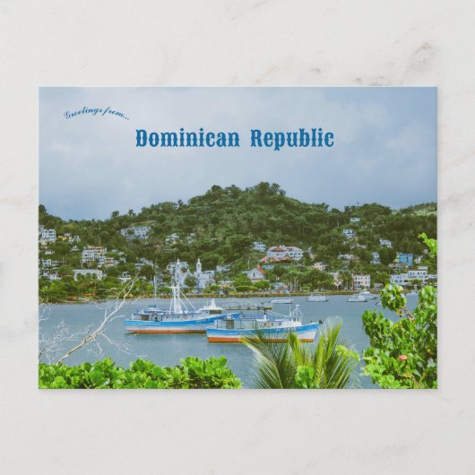 Samana Dominicaanse Republiek Briefkaart (Voorkant)