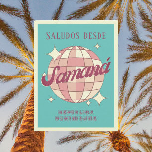 Samaná Dominicaanse Republiek Retro Briefkaart