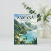 Samaná-schiereiland Dominicaanse Republiek Briefkaart (Staand voorkant)