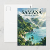 Samaná-schiereiland Dominicaanse Republiek Briefkaart (Voorkant / Achterkant)