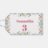 Samantha Bloem Cadeaubijsluiters, Waterverf Verjaa Cadeaulabel (Achterkant Horizontaal)