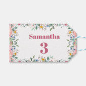Samantha Bloem Cadeaubijsluiters, Waterverf Verjaa Cadeaulabel (Voorkant (Horizontaal))
