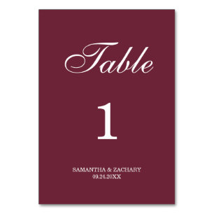Samantha Elegant Simple Wedding Double Sided Kaart
