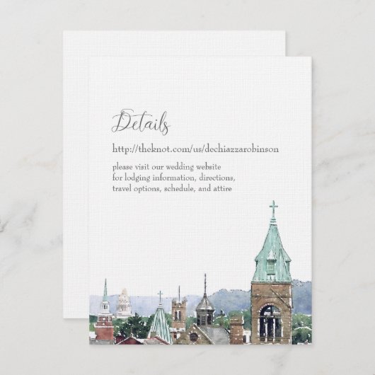 Samantha en Michael Details Kaart (Voorkant / Achterkant)