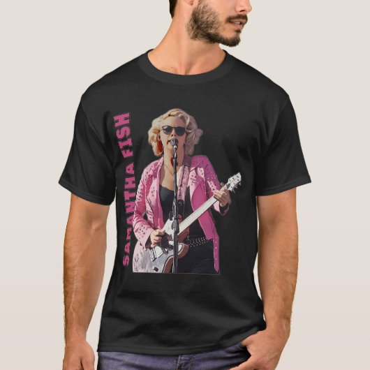 Samantha Fish in het roze T-shirt (Voorkant)
