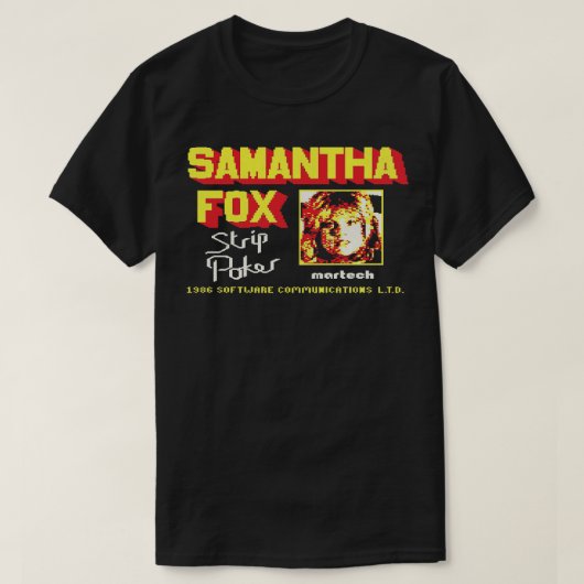 SAMANTHA FOX POKER T-SHIRT (Design voorkant)