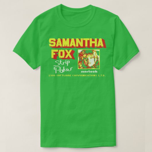 SAMANTHA FOX POKER T-SHIRT (Design voorkant)