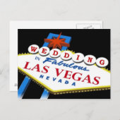 Samantha & Gary 2010 Las Vegas TROUWEN Aankondigingskaart (Voorkant / Achterkant)