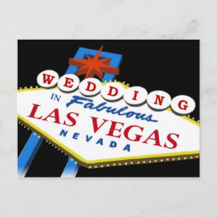 Samantha & Gary 2010 Las Vegas WEDDING Aankondigingskaart