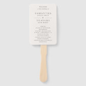 Samantha grijs traditionele elegante bruiloft handwaaier (Voorkant)