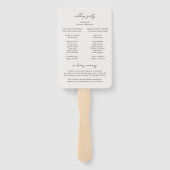 Samantha grijs traditionele elegante bruiloft handwaaier (Achterkant)