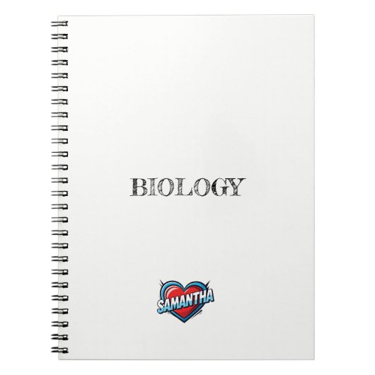 Samantha Hart White Notitieboek (Voorkant)